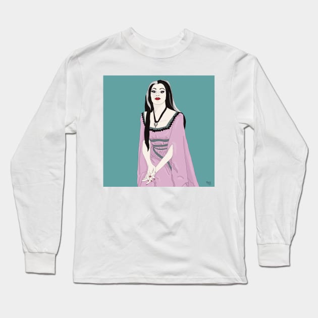 Lily Munster Long Sleeve T-Shirt by HorrorChick